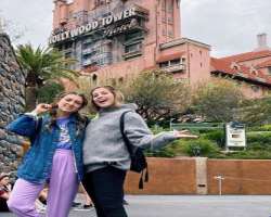 She is a big travel enthusiast and visited various interesting places like Disneyland, Hollywood Tower and more.
